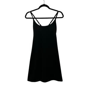 Ewedoos  Tennis Dress Black Built-in Bra Shorts Ball Pockets Sz Medium